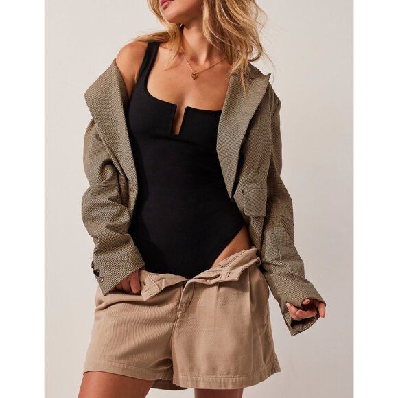 Free People Black Sleeveless Bodysuit NEW - Picture 4 of 6